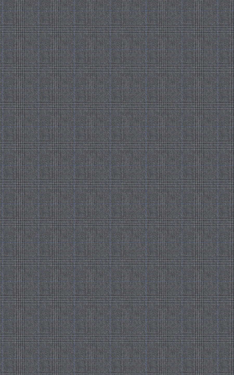 Blue Checks Grey Plaid Vegan Suit-tailored-fit