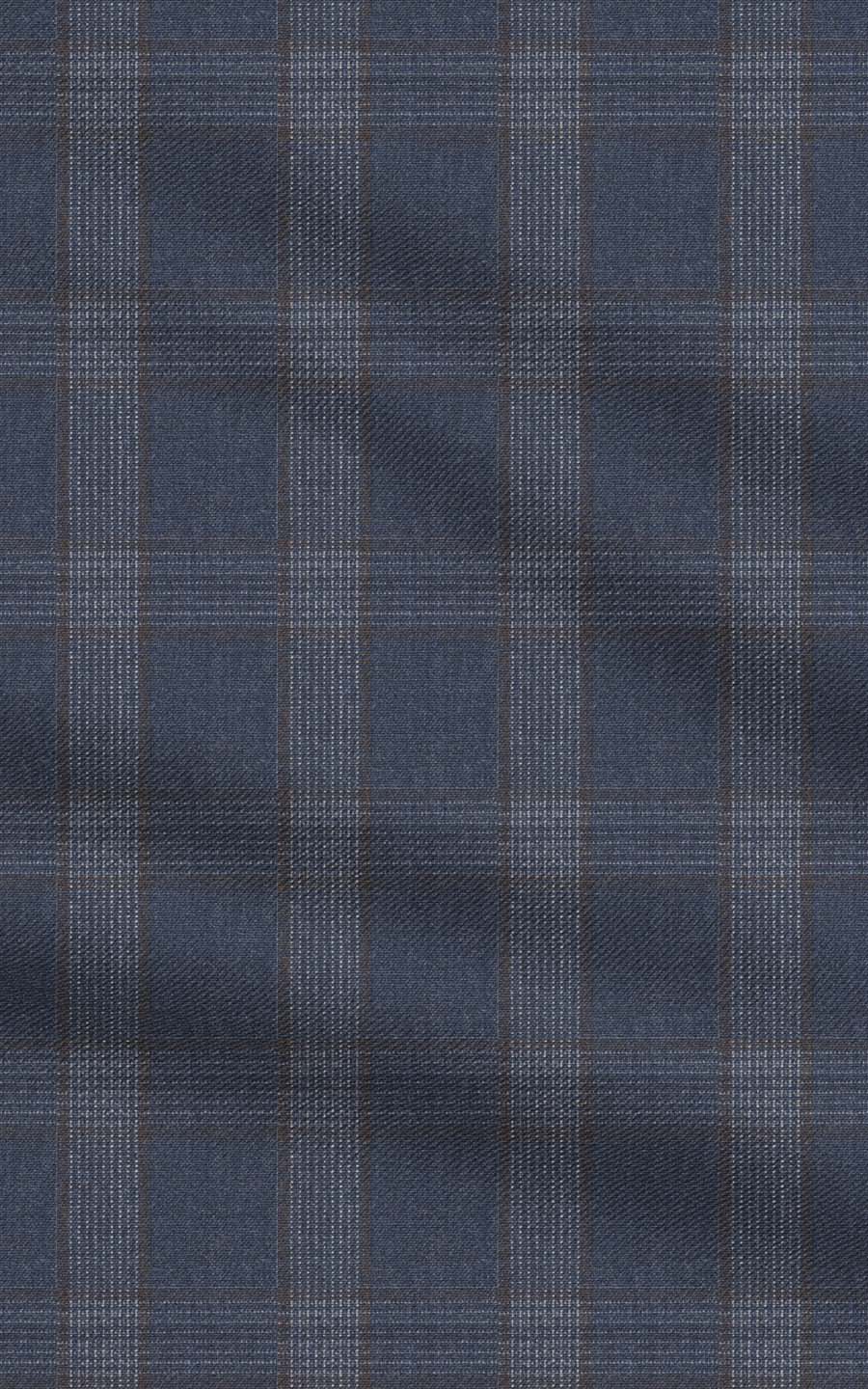 Sage Blue Checks Vegan