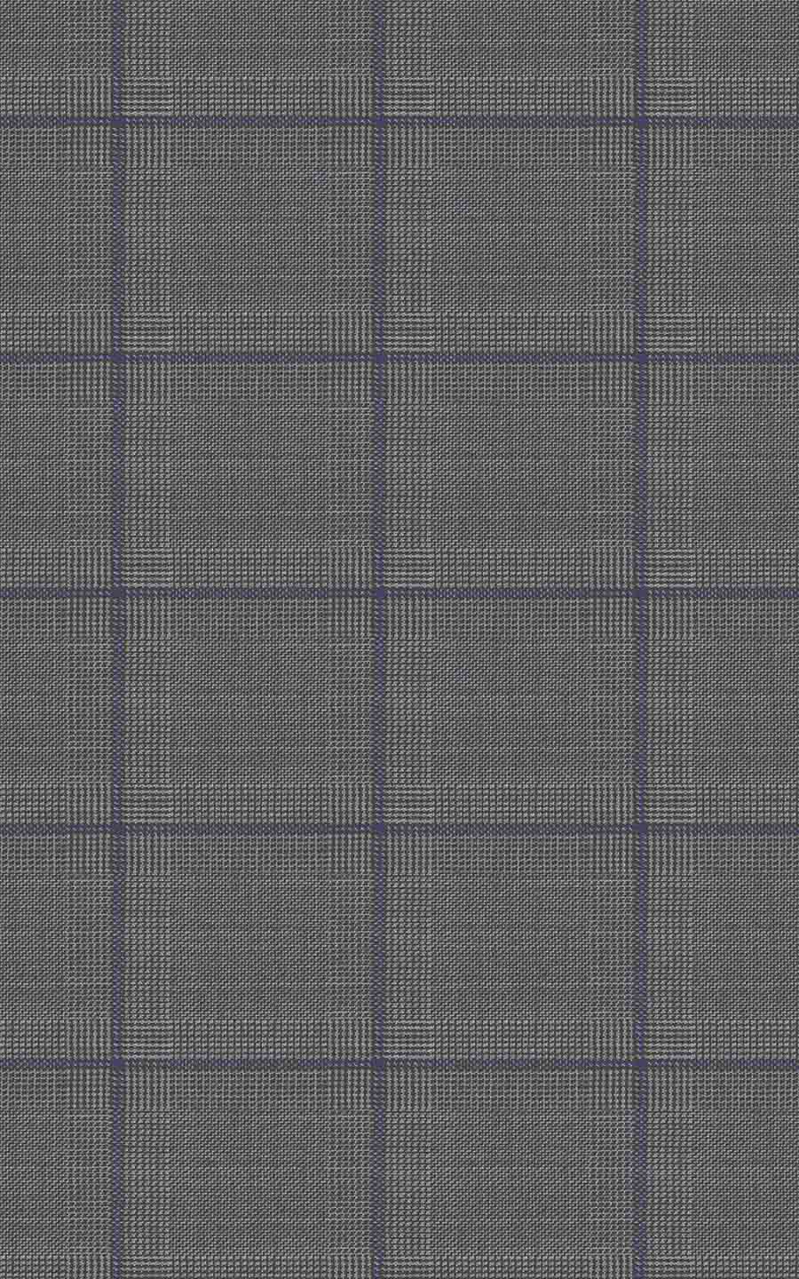 Grey Purple Checks Vest-tailored-fit