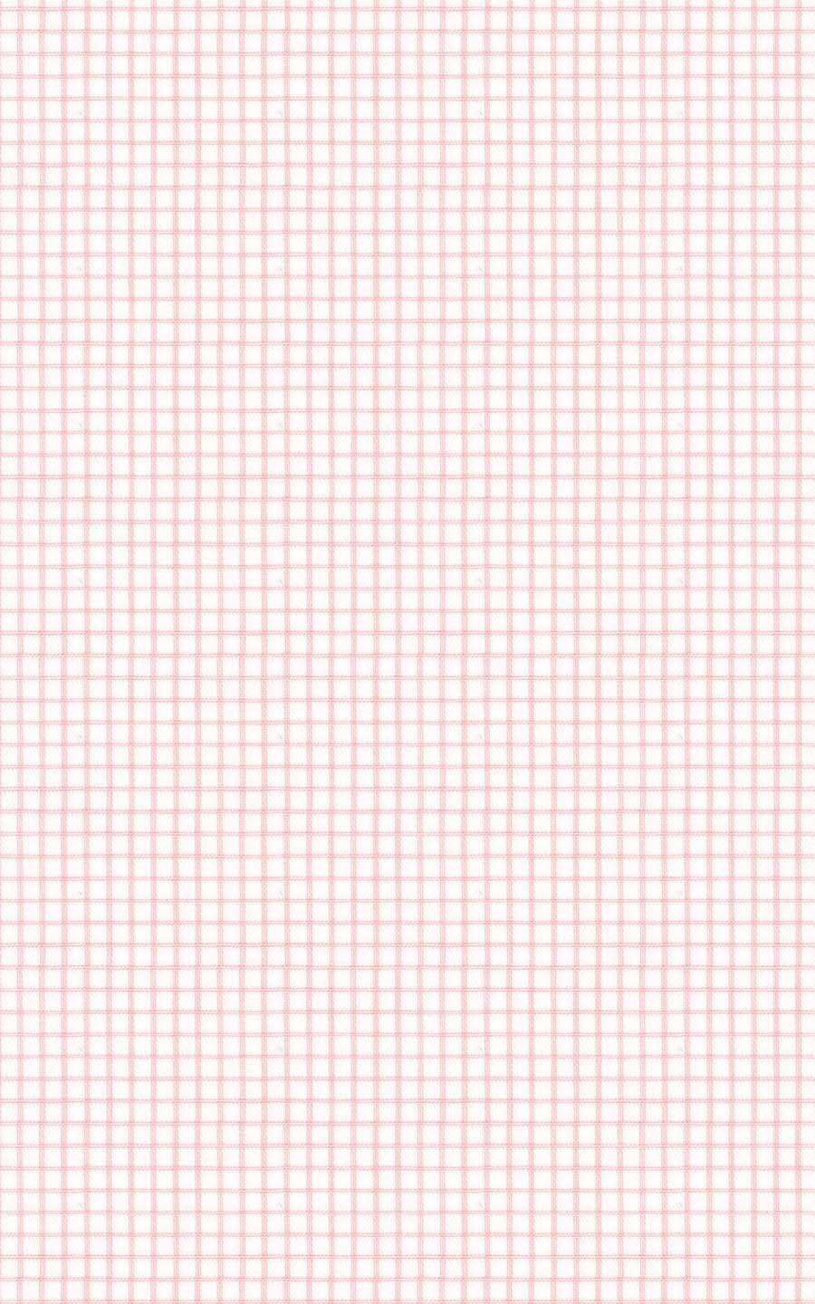 White Pink Checks Cotton
