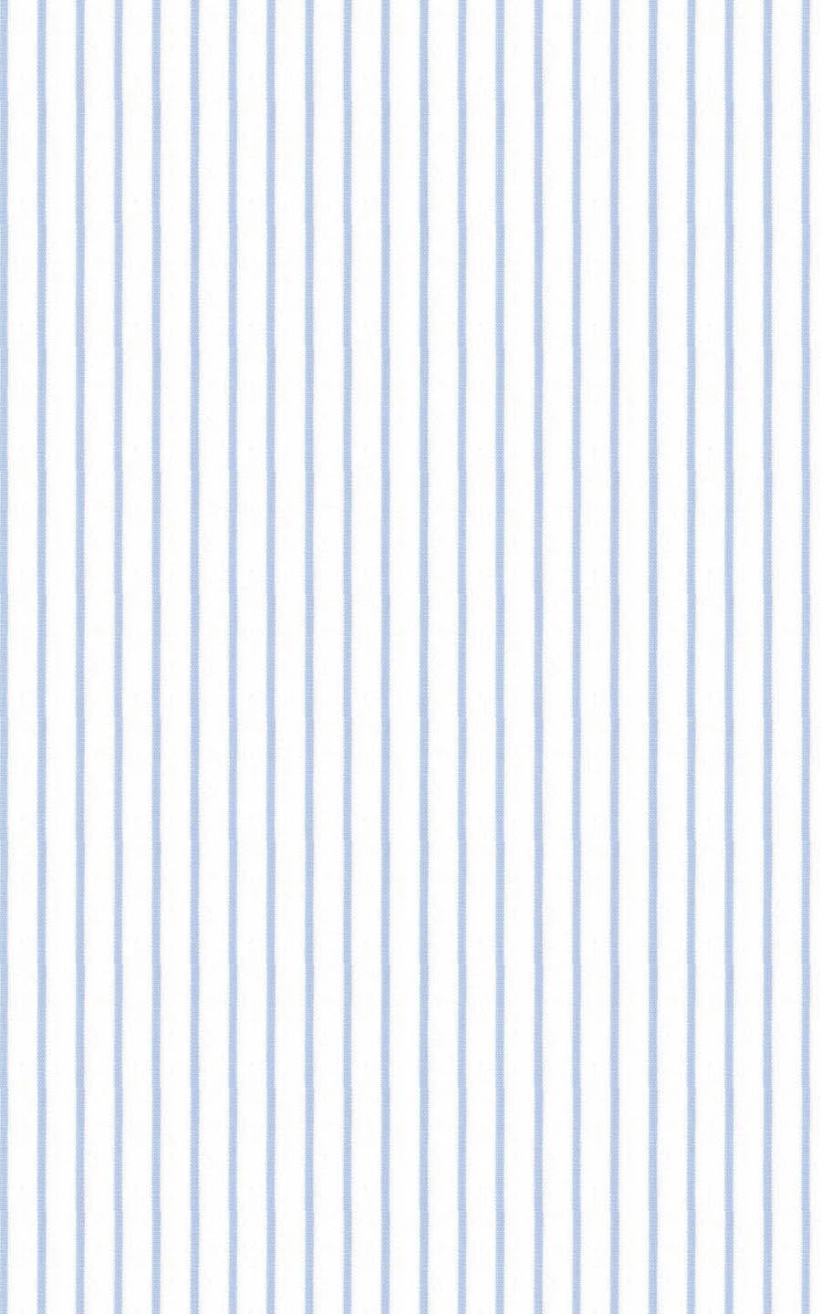 White Blue Stripes Cotton